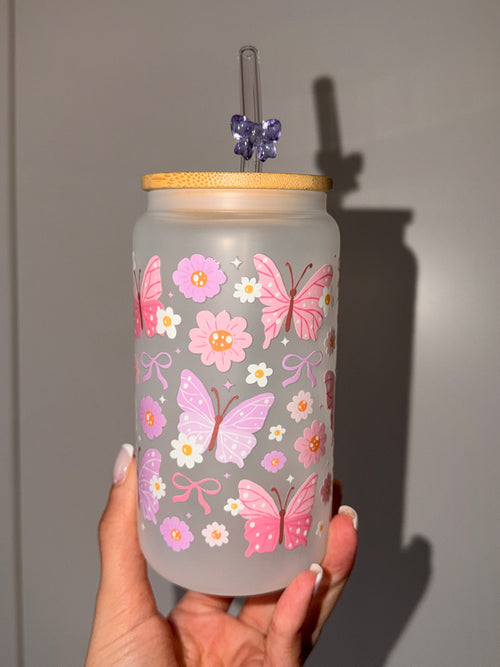 ButterflyTrinkglas 🌸 | 16 oz