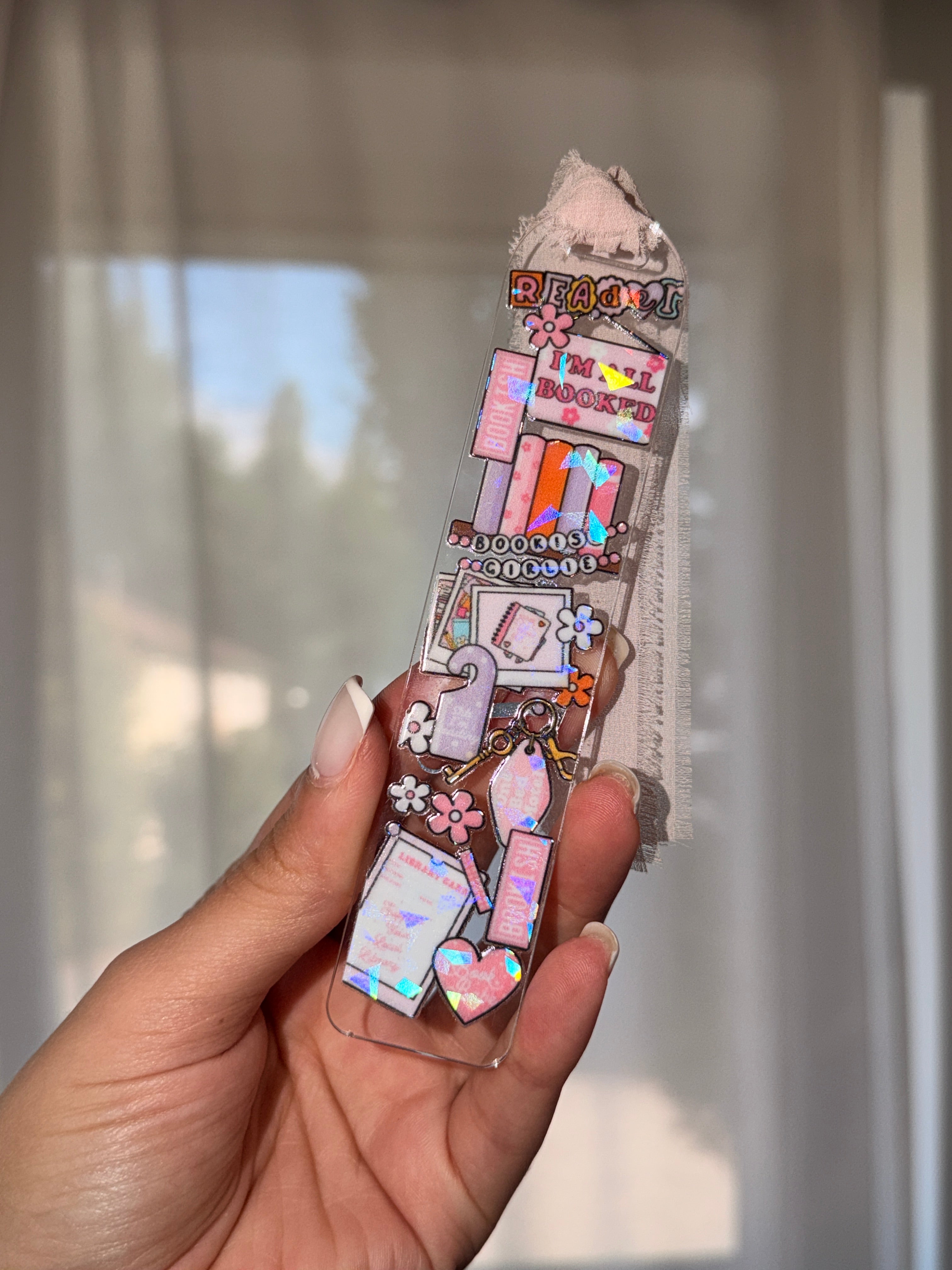 I`m All Booked  Bookmark - UV-DTF  📚🎀💖