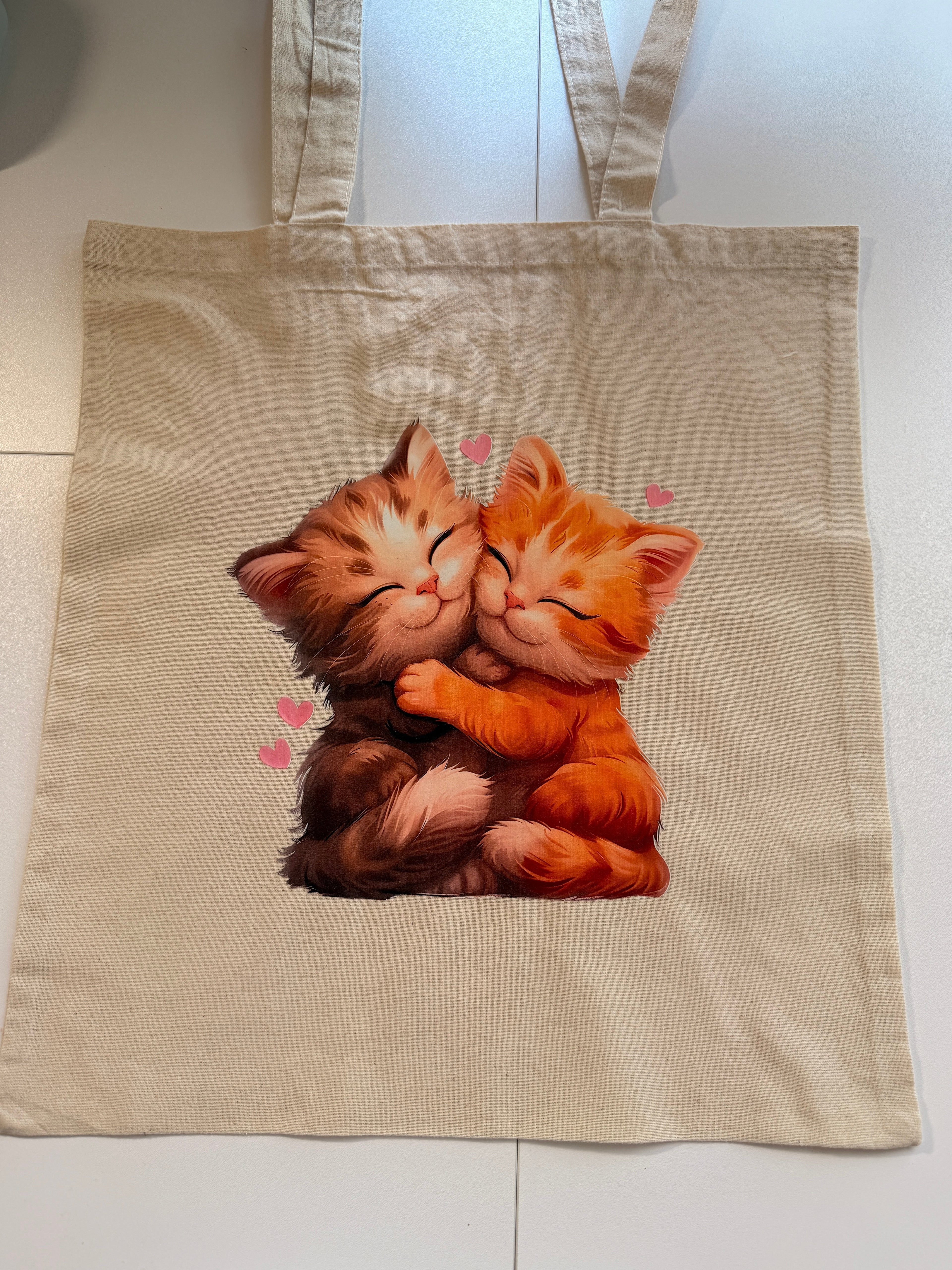 🐱💕 Kuschelnde Katzen Tote Bag – Für alle, die Katzen lieben