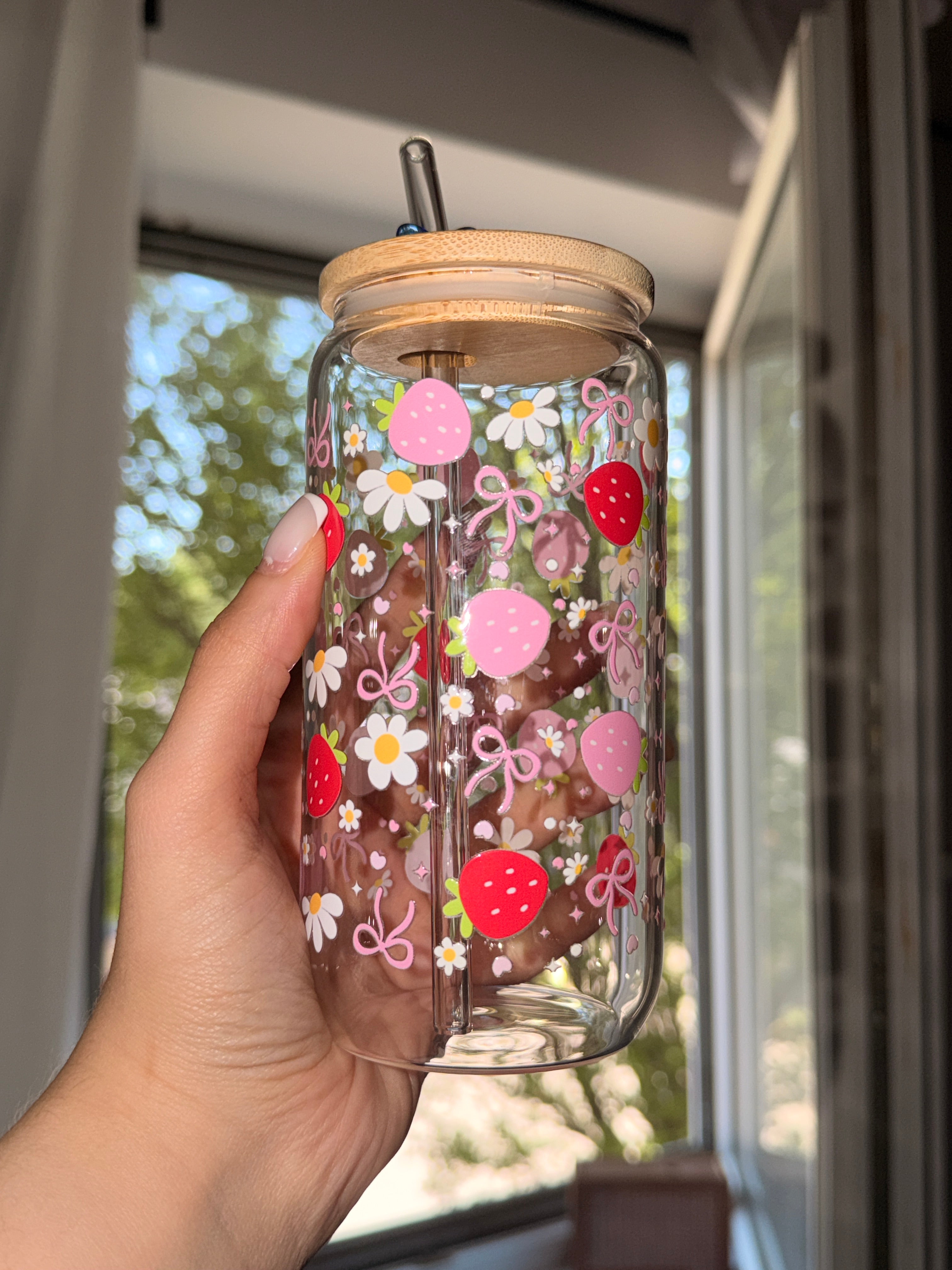 Strawberry Girlie Trinkglas | 16 oz
