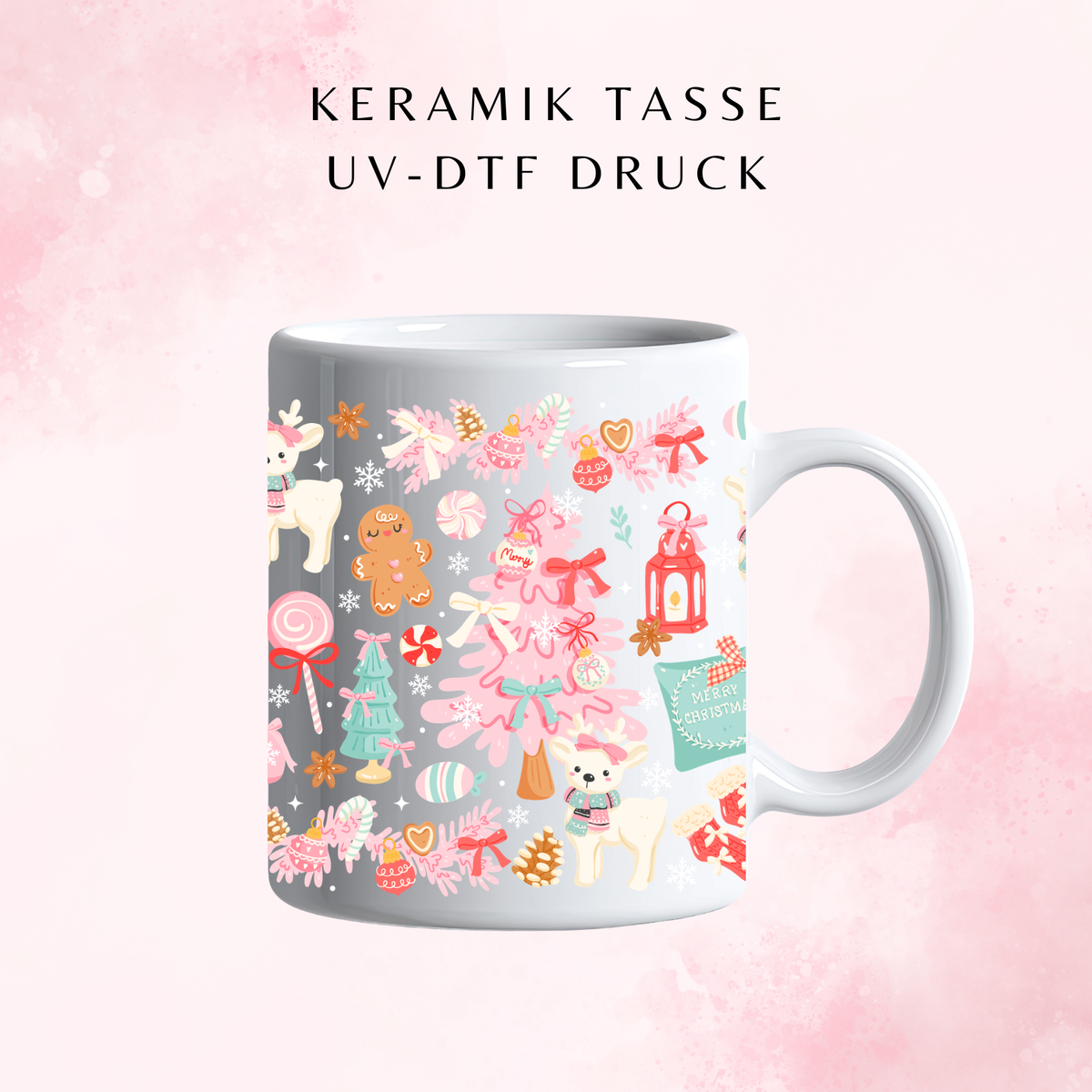 Christmas Messy Coquette Keramiktasse | 11 oz