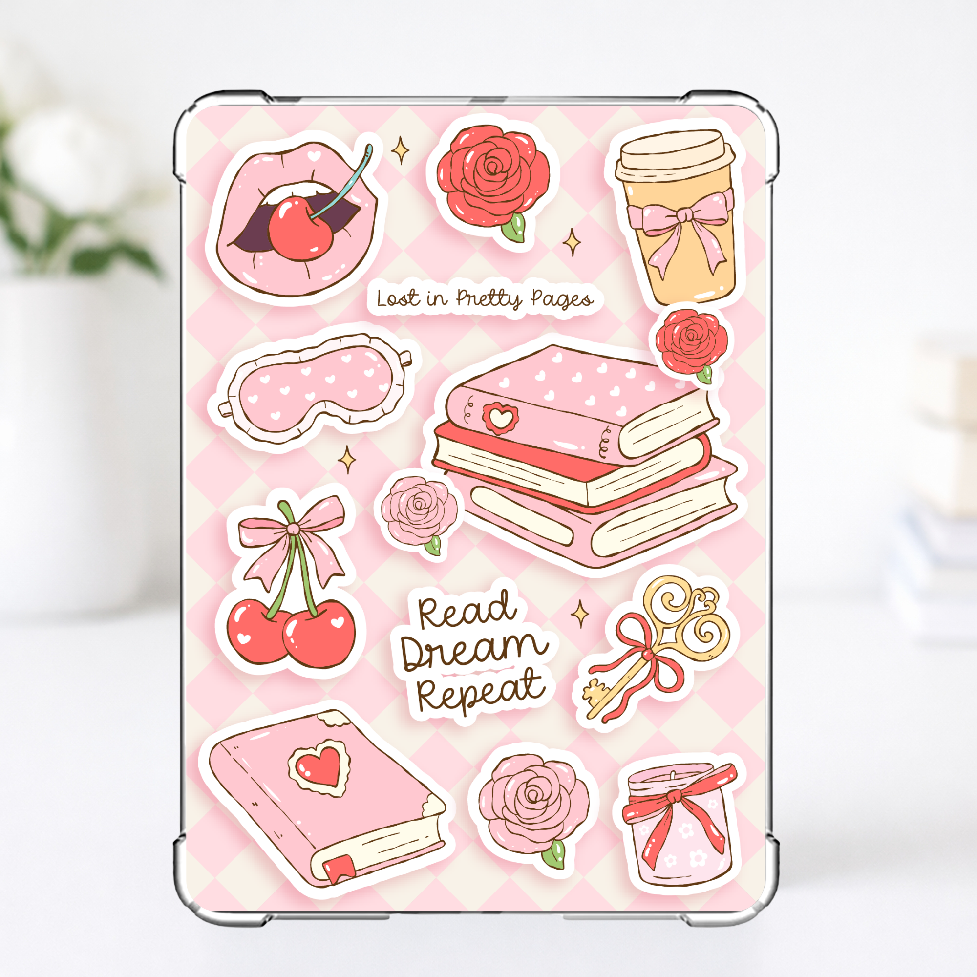 Bookish Girly Kindle Insert