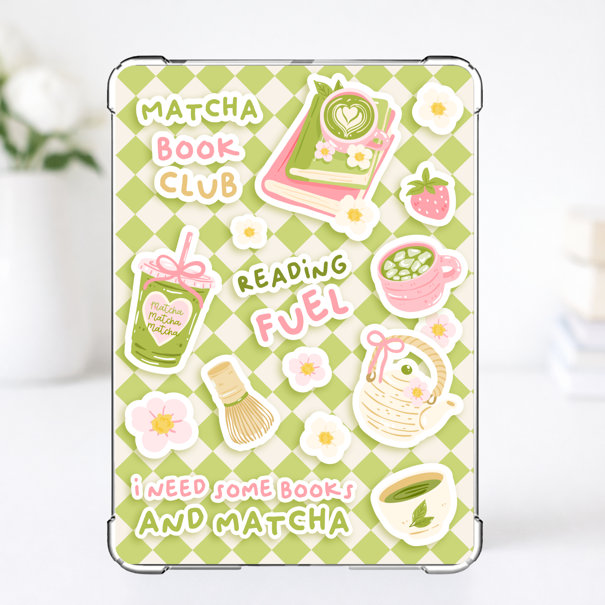 Matcha Girly Kindle Insert