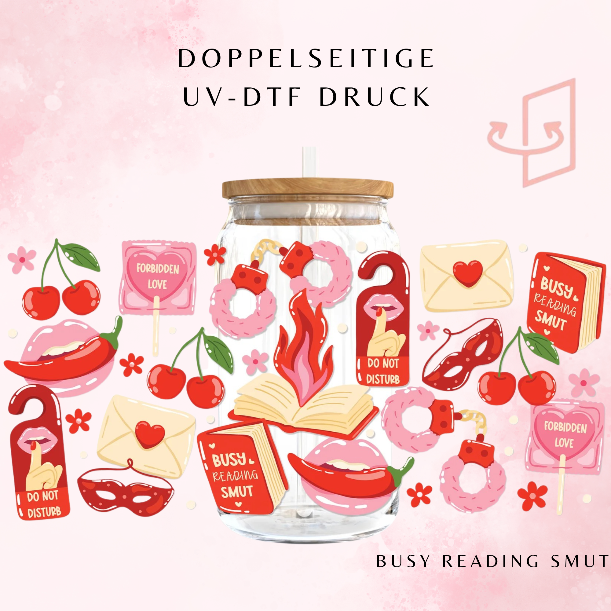 Busy Reading Smut Trinkglas | 16 oz 🌶️📚