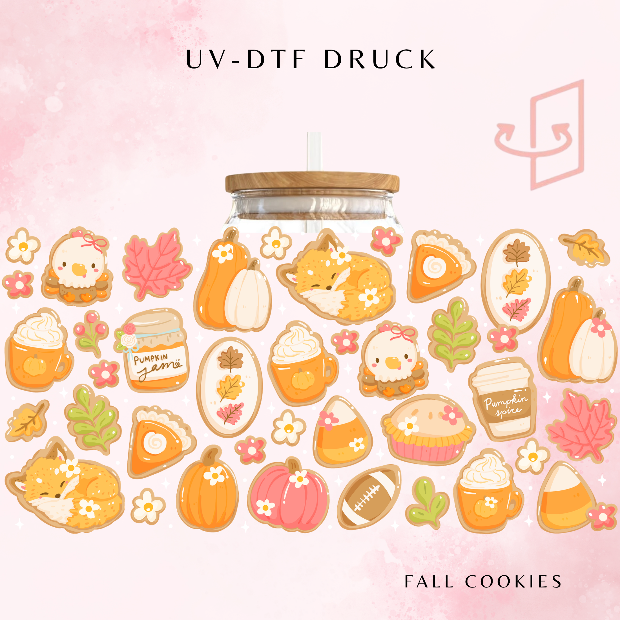 Fall Cookies Trinkglas | 16 oz