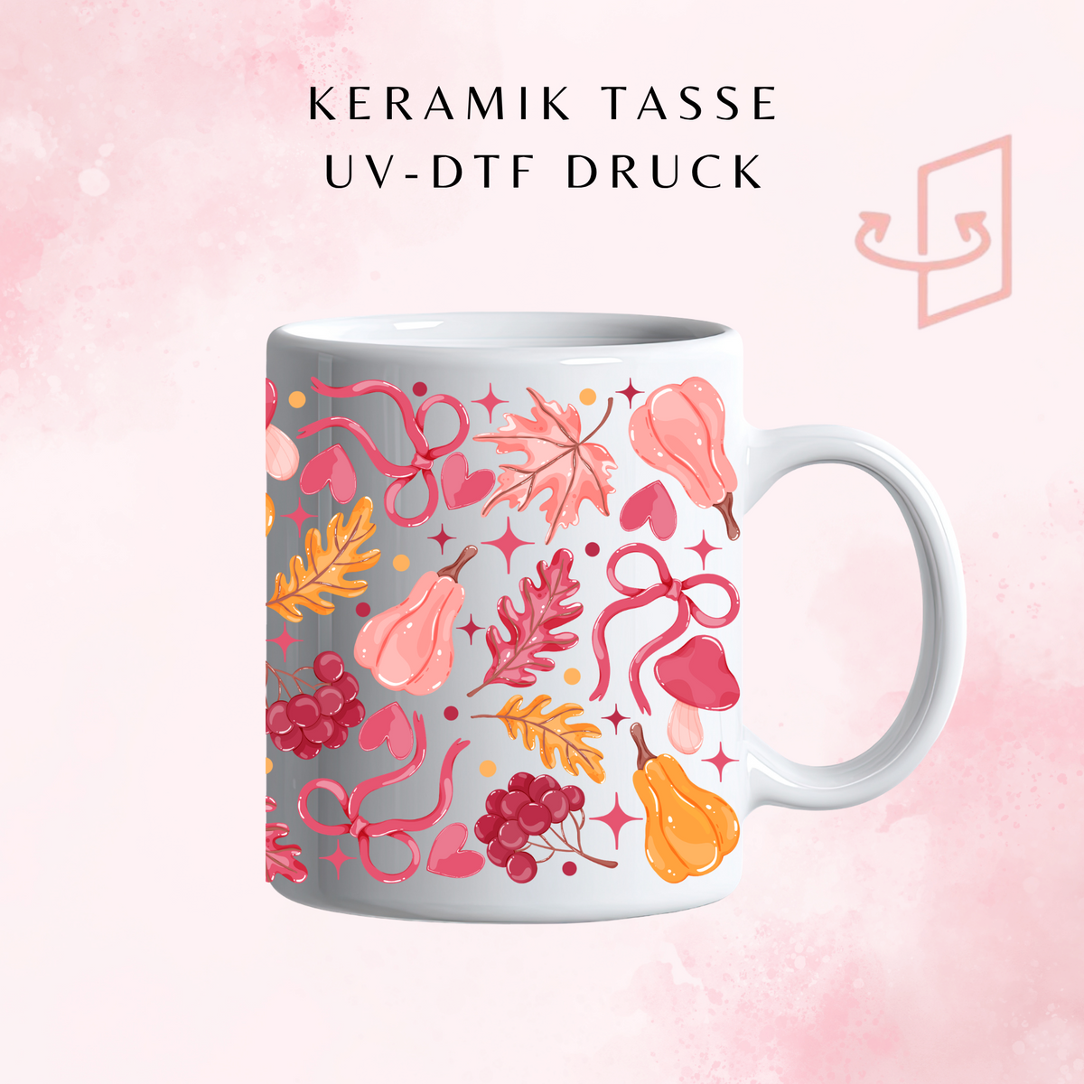 Pink Autumn Keramiktasse | 11 oz