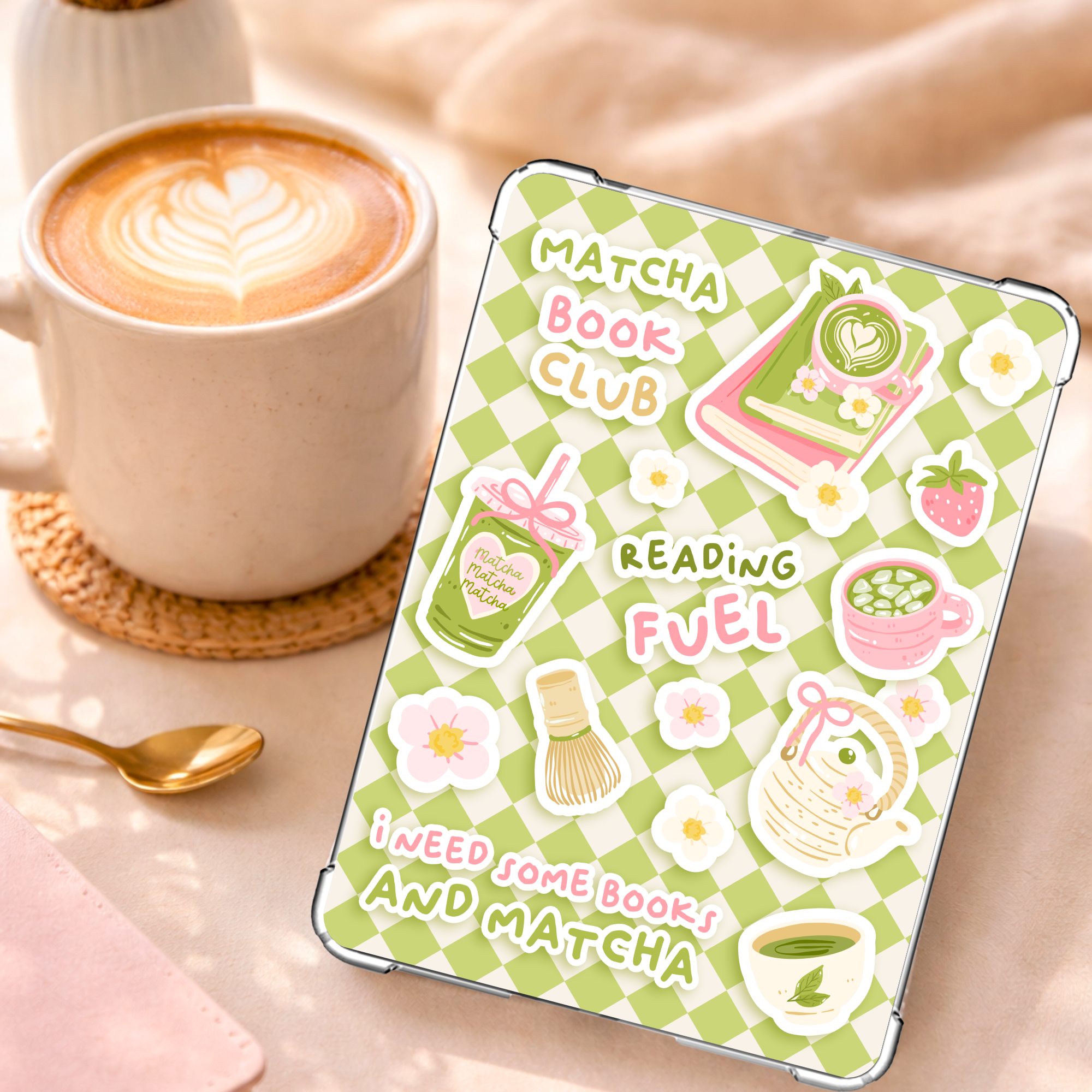 Matcha Girly Kindle Insert