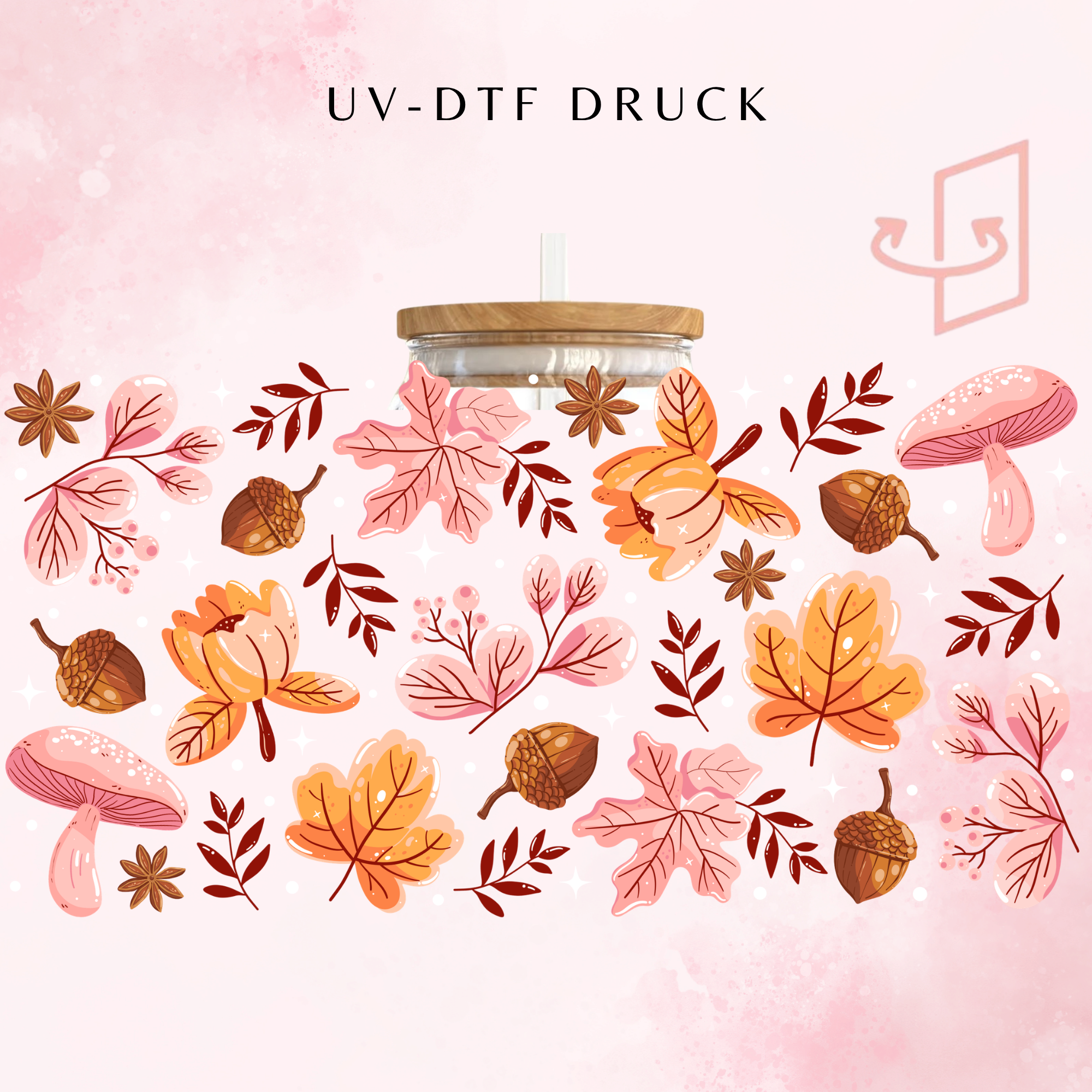 Autumn Leaves Trinkglas | 16 oz