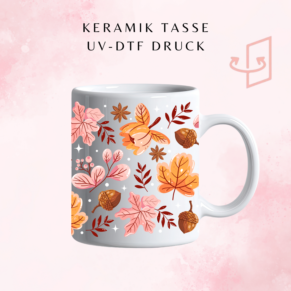 Autumn Leaves Keramiktasse | 11 oz