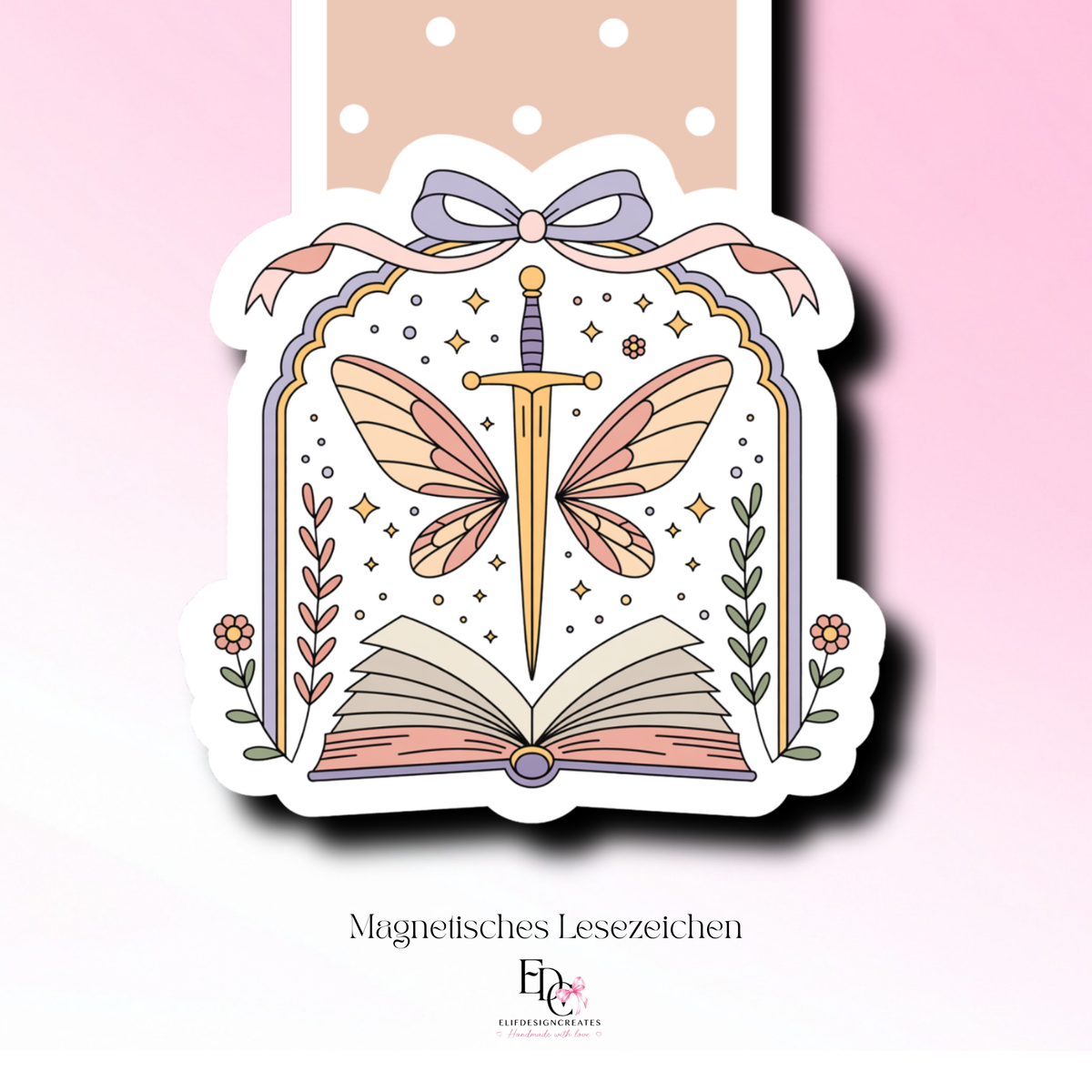 🦋 Magnetisches Lesezeichen – Enchanted Butterfly