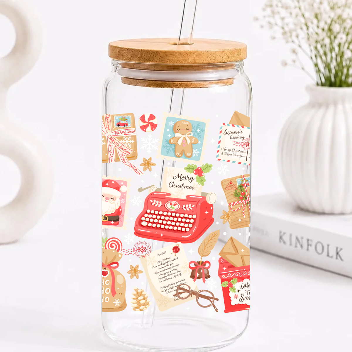 Merry Christmas Trinkglas | 16 oz